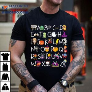 Halloween Kindergarten Teacher Shirt, Alphabet Shirt