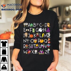 Halloween Kindergarten Teacher Alphabe Tshirt