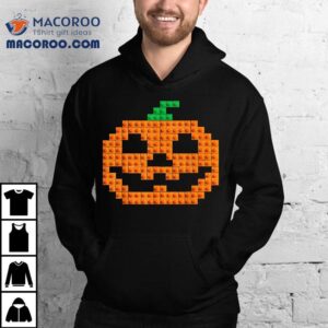 Halloween Master Builder Pumpkin Brick Building Block Boys Shirt