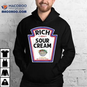 Halloween Matching Costume Rich Sour Cream Bottle Label Shirt