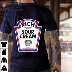 Halloween Matching Costume Rich Sour Cream Bottle Label Tshirt