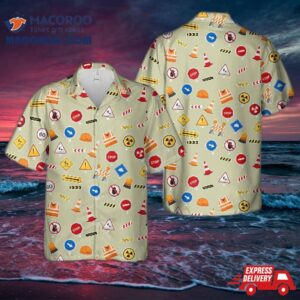Highway Construction Signs Hawaiian Shirt