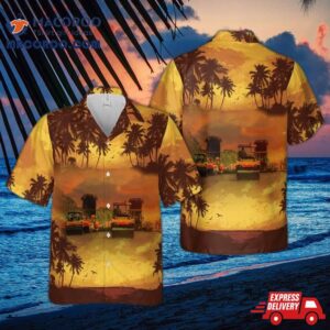 Highway Construction Tropical Hawaiian Shirt