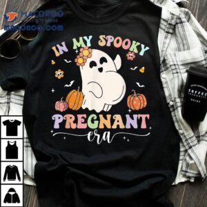 In My Spooky Pregnant Era Ghost Halloween Mom Tshirt