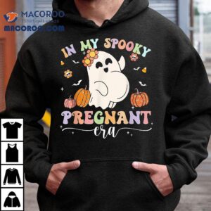 In My Spooky Pregnant Era Ghost Halloween Mom Tshirt