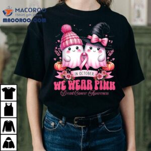 In October We Wear Pink Pumpkin Breast Cancer Awareness Shirt