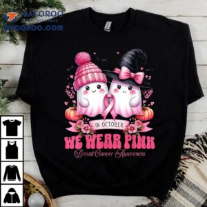 In October We Wear Pink Pumpkin Breast Cancer Awareness Shirt