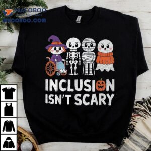 Inclusion Isn’t Scary Ghost Mummy Halloween Slp Sped Teacher Shirt