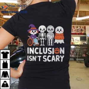 Inclusion Isn T Scary Ghost Mummy Halloween Slp Sped Teacher Tshirt