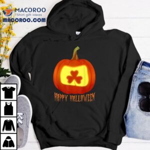 Irish Shamrock Halloween Pumpkin Jack O Lantern Costume Tshirt