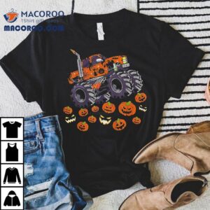 Jack O Lantern Pumpkin Truck Halloween Costume Boys Shirt