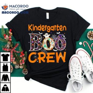 Kindergarten Boo Crew Funny Halloween Teacher Shirt