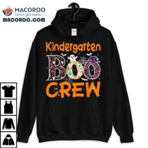 Kindergarten Boo Crew Funny Halloween Teacher Shirt