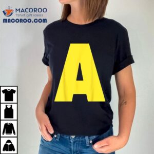 Letter A Funny Matching Halloween Costume Shirt