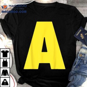 Letter A Funny Matching Halloween Costume Shirt