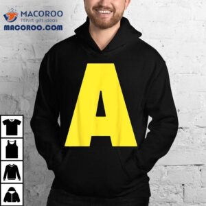 Letter A Funny Matching Halloween Costume Tshirt