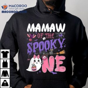 Mamaw Of The Spooky One St Birthday Girl Halloween Ghos Tshirt