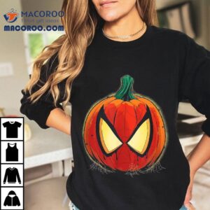 Marvel Spider Man Halloween Spooky Pumpkin Jack O Lantern Tshirt