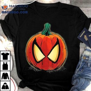 Marvel Spider Man Halloween Spooky Pumpkin Jack O Lantern Tshirt
