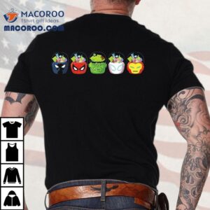Marvel Super Heroes Halloween Trick Or Treat Candy Buckets Tshirt