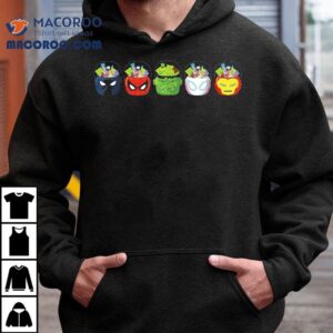 Marvel Super Heroes Halloween Trick Or Treat Candy Buckets Tshirt