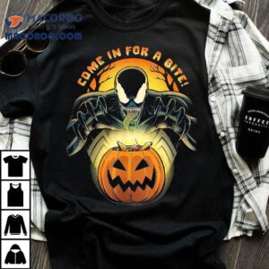Marvel Venom Halloween Trick Or Treat Come In For A Bite Tshirt