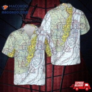 Miami Vfr Chart Hawaiian Shirt