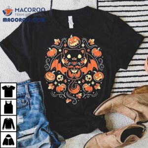 Midnight Pumpkin Cat Snouleaf Halloween Tshirt