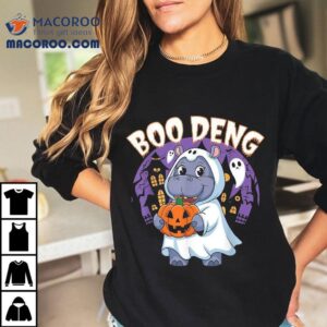 Moo Deng Baby Hippo Boo Long For Halloween Shirt