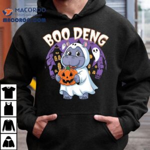 Moo Deng Baby Hippo Boo Long For Halloween Tshirt
