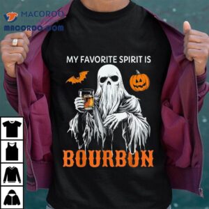 My Favorite Spirit Is Bourbon Halloween Ghost Costume Shirt