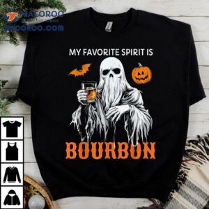 My Favorite Spirit Is Bourbon Halloween Ghost Costume Tshirt