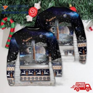 Nasa Artemis Sls Moon Rocket Christmas Sweater