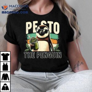 Pesto The Penguin Fun Herbs Sauce Food Famous Bird Meme Puns Tshirt