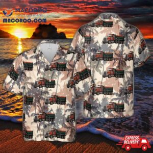Peterbilt Dump Truck Hawaiian Shirt