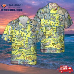 Phoenix Vfr Sectional Chart Hawaiian Shirt