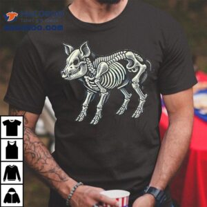 Pig Skeleton Halloween Tshirt