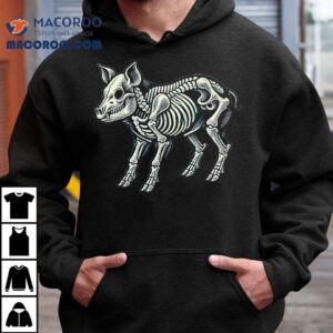 Pig Skeleton Halloween Tshirt