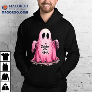 Pink Ghost Solidarity Fight Breast Cancer Halloween Tshirt