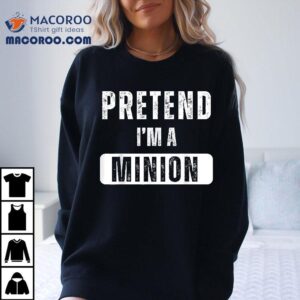 Pretend I’m A Minion Matching Kids Adult Duck Costume Shirt