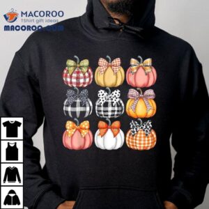 Pumpkin Coquette Bow Fall Halloween Costume Spooky Season Tshirt