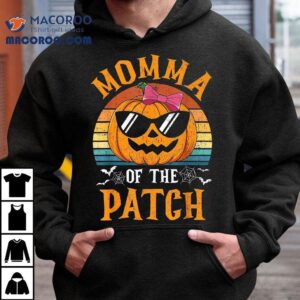 Pumpkin Momma Of The Patch Halloween Costume Family Shirt