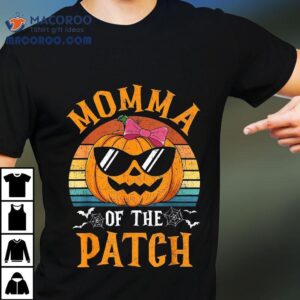 Pumpkin Momma Of The Patch Halloween Costume Family Shirt