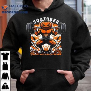 Pumpkin Power Squat Halloween Gym Motivational Lightweigh Tshirt
