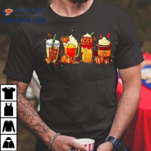 Pumpkin Spice Latte Fall Coffee Spice Thanksgiving Tshirt