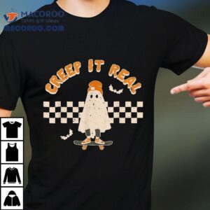 Retro Halloween Creep It Real Vintage Ghost Shirt