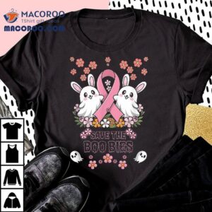 Save The Boobies Breast Cancer Awareness Amp Acirc Amp Amp Halloween Tshirt