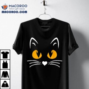 Scary Halloween Black Cat Boys Girls Kids Funny Shirt