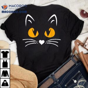 Scary Halloween Black Cat Boys Girls Kids Funny Tshirt