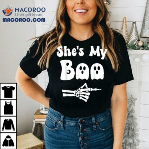 She’s My Boo Matching Halloween Pajama Couples Shirt